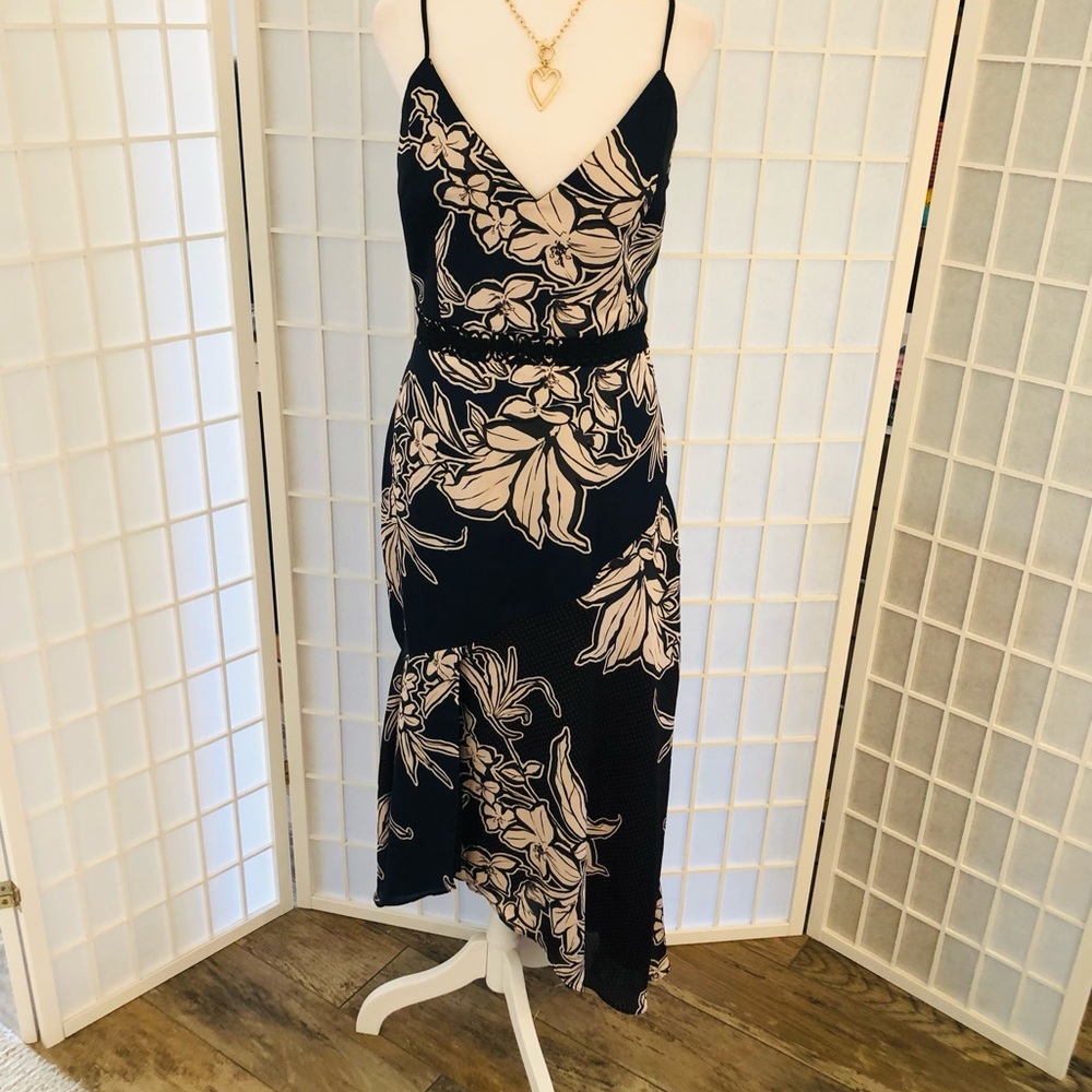 HARLYN gorgeous satin dress.Very unique. Look closely at pics. Hard to describe